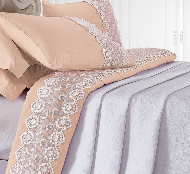 Постельный набор Казанова Амаретти (капучино/белый) к-т SR56-1378-Евро к-т