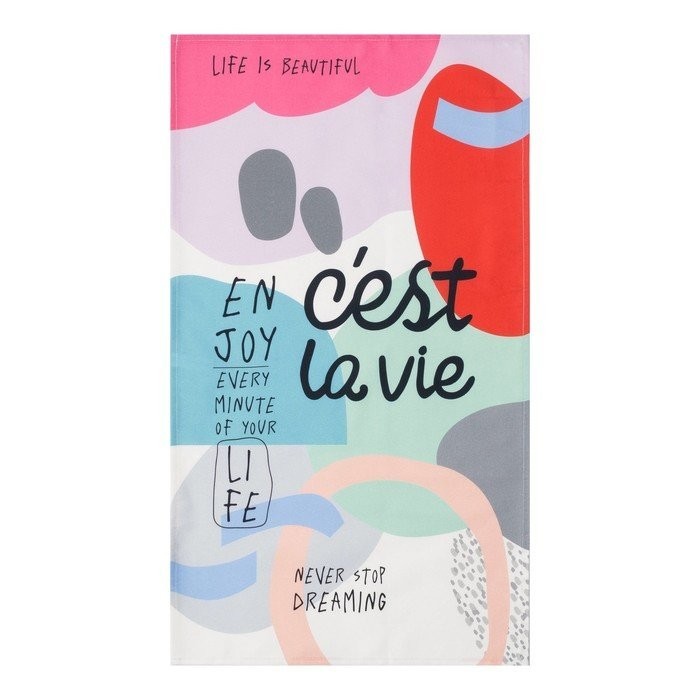 Полотенце "Этель"  Се ля ви  40х73 см, 100% хлопок, саржа 190 г/м2