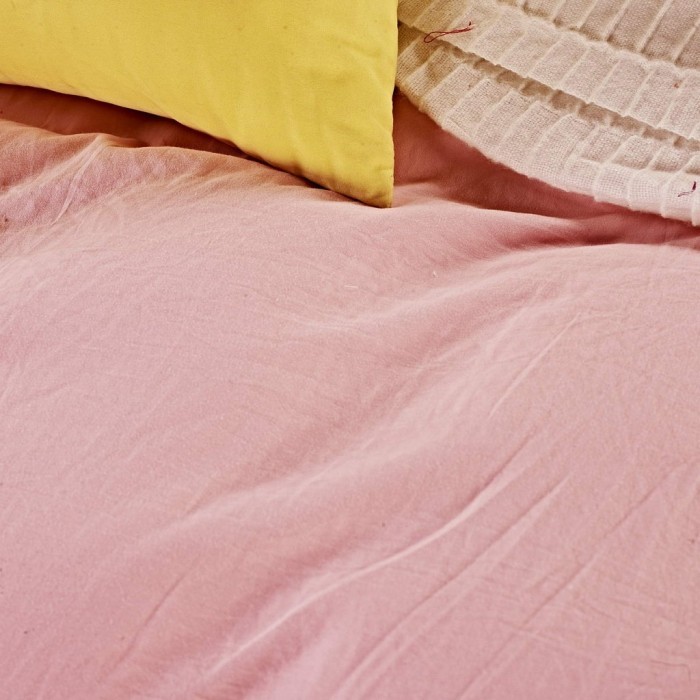 Луиза (малиновая) Комплект постельного белья Жатка Евро 4н