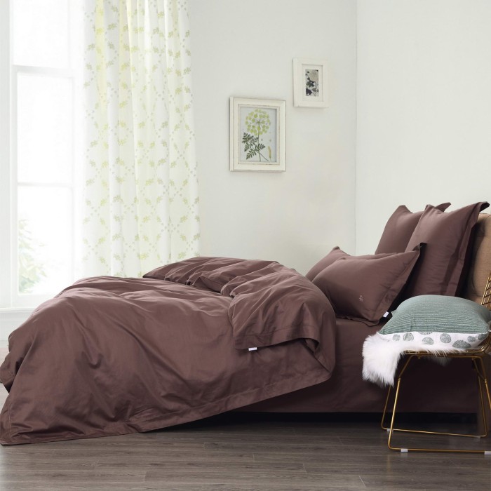Флоренция (кофе) Комплект постельного белья Евро 4н