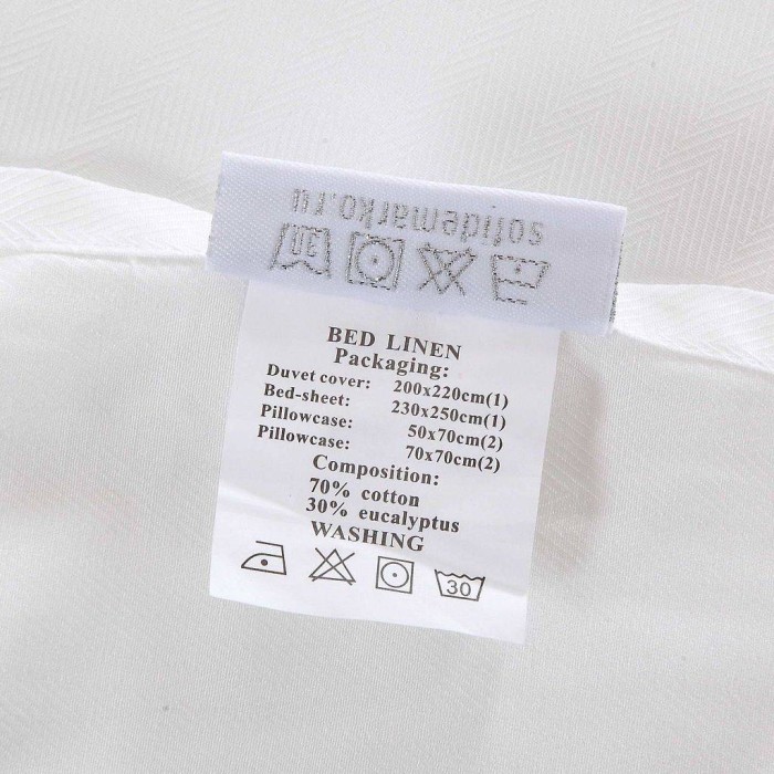 Габриэль (белая) Комплект постельного белья Евро 4н