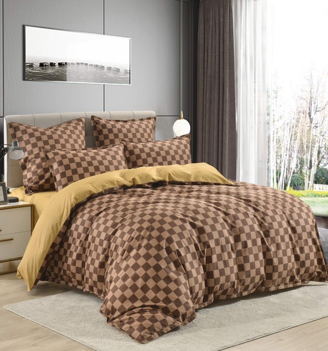 Кимберли (кофе) Комплект постельного белья сатин 1.6