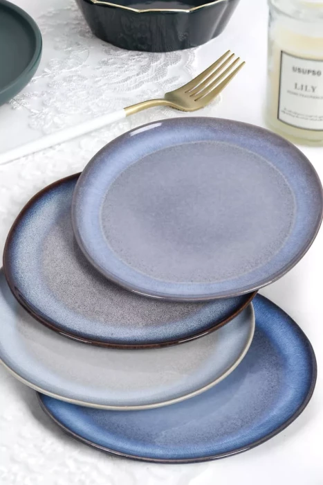 Глиняный набор тарелок Arya Terra Cotta 4 ед Синий