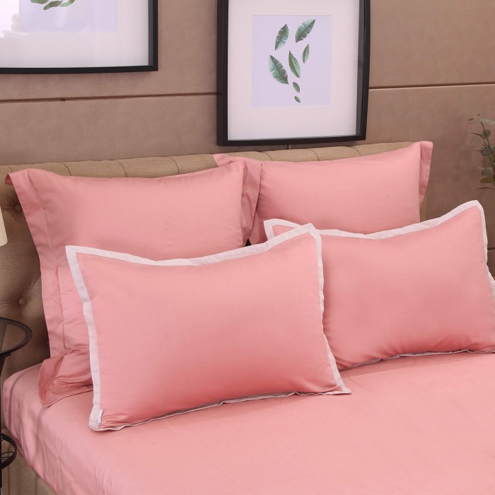 Джоконда (пудра) Евро Комплект постельного белья сатин