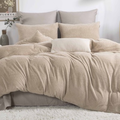 Комплекты постельного белья [М] Teddy Super Soft (экрю) Евро 