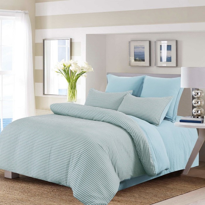 Мираж (индиго) Комплект постельного белья жатка Евро 4н