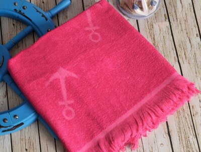 SEASIDE Fuchsia (фуксия) полотенце пляжное  75x150