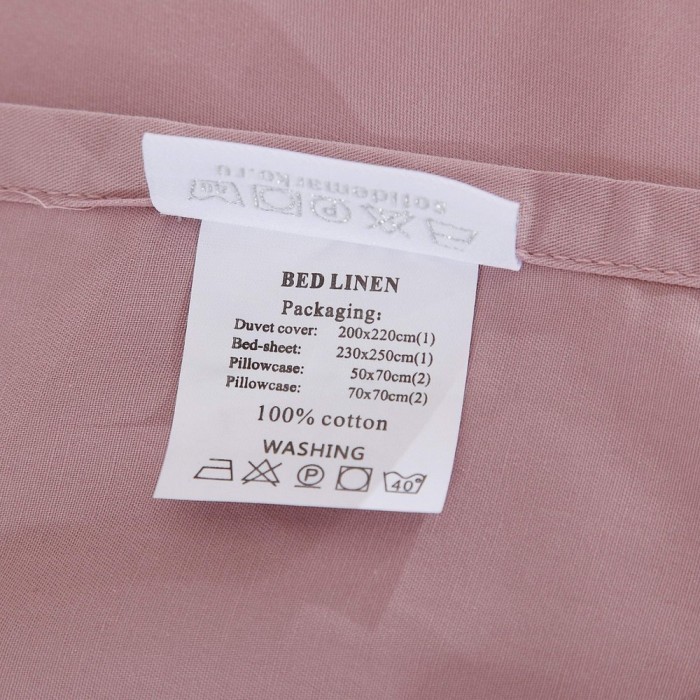 Дайкири (пепел.роза) Евро Комплект постельного белья сатин