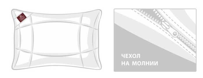 Подушка LINENWASH GRASS регулируемая 50х68