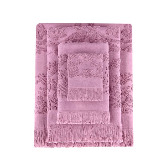 Полотенце Arya С Бахромой 50X90 Isabel Soft Сухая Роза