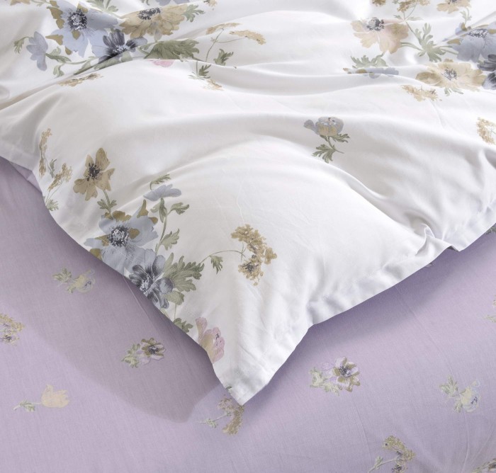Олби (фиолет) Комплект постельного белья сатин 1.6