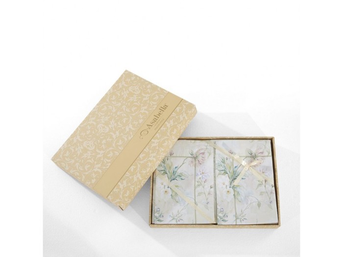 Комплект постельного белья Семейный, сатин с лазерной печатью 2337-7