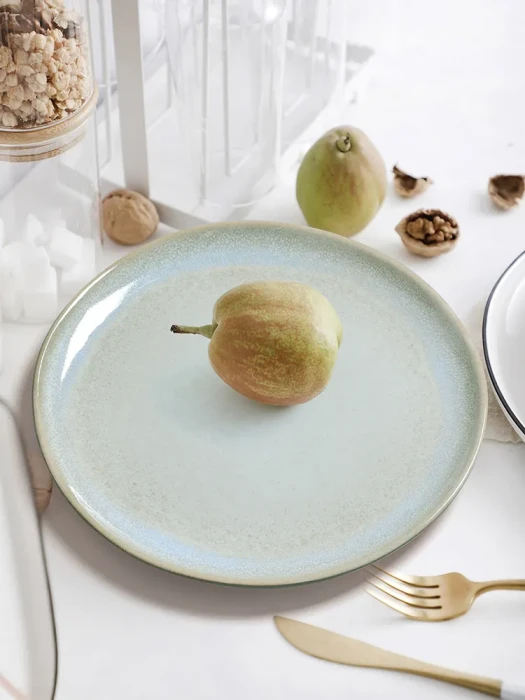 Глиняный набор тарелок Arya Terra Cotta 4 ед Мятный