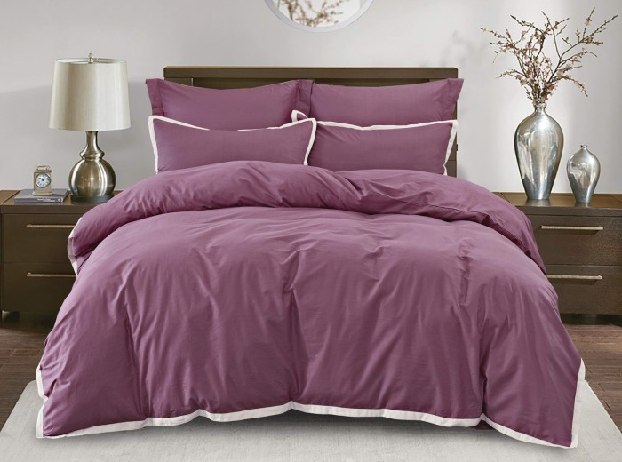 Джоконда (марсала) Евро Комплект постельного белья сатин