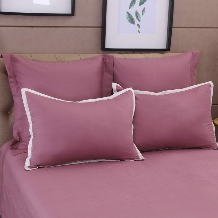 Джоконда (марсала) Евро Комплект постельного белья сатин