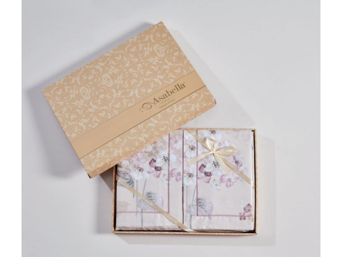 Постельное белье Asabella 2149-4S 1,5-спальный, египетский хлопок Premium