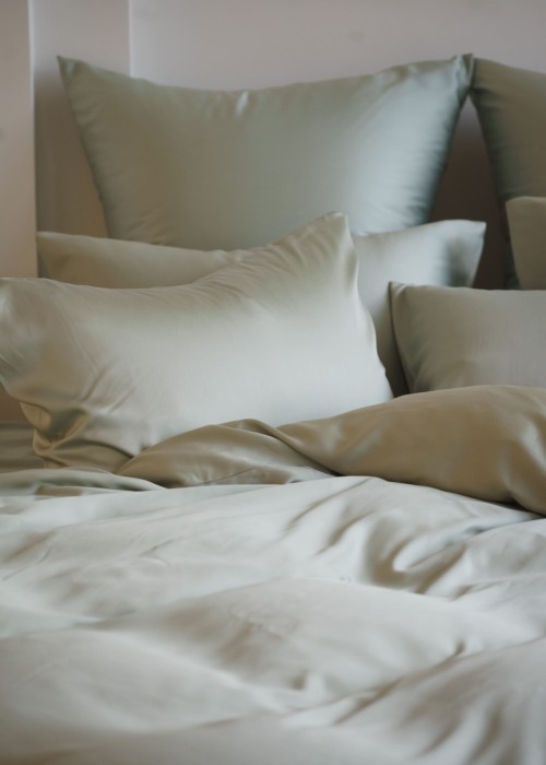 Постельное белье OLIVE BRILLIANT GRASS Полуторный 50 х 70 см (2 шт) простынь 180х200