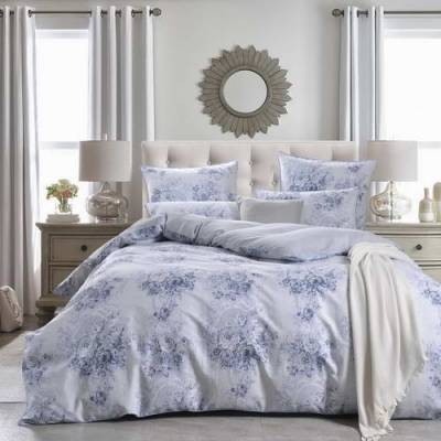 Аверия (голубая) Комплект постельного белья сатин 1.6