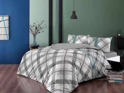 Постельное белье TAC RANFORCE FLOYD полуторное серый