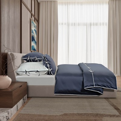 Постельное бельё Sharmes &quot;Luca&quot; евро (антрацит/белый)