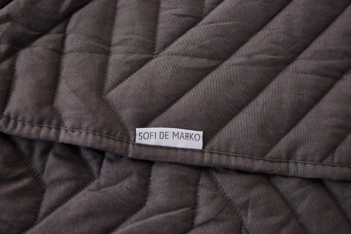 Мориц (антрацит) Покрывало 230х250