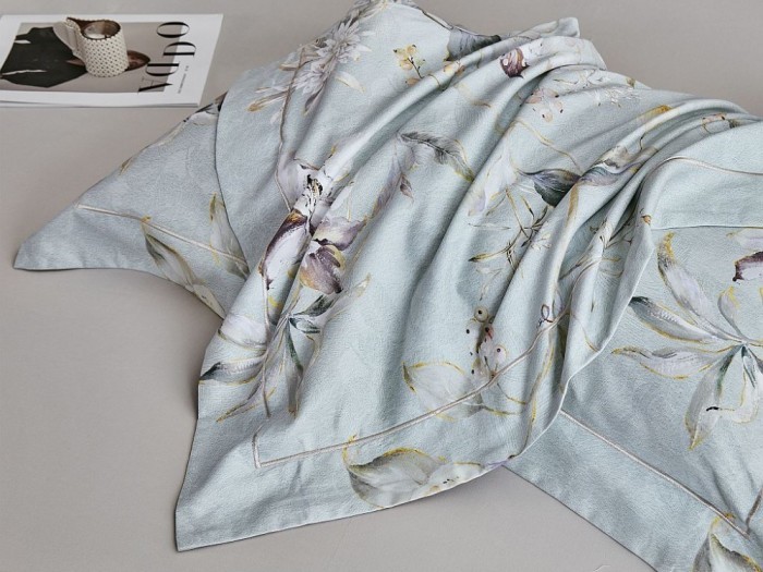 Комплект постельного белья Евро, фланель из египетского хлопка 2301-6