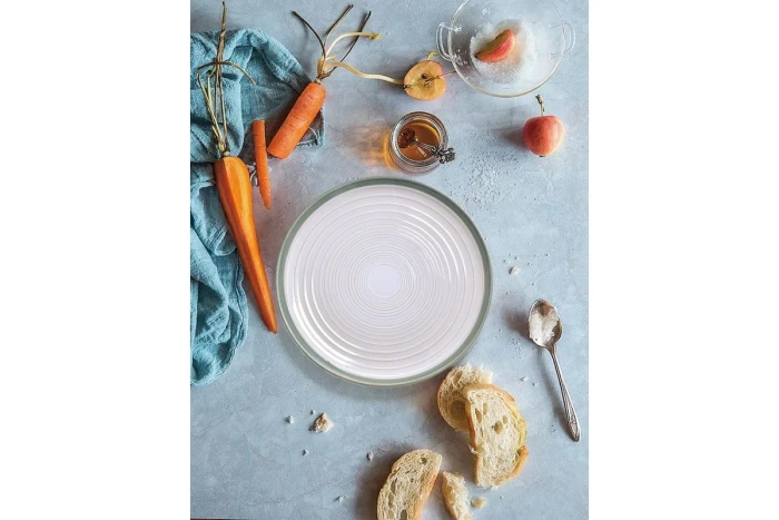 Набор тарелок Arya White Stoneware 4 ед Зеленый