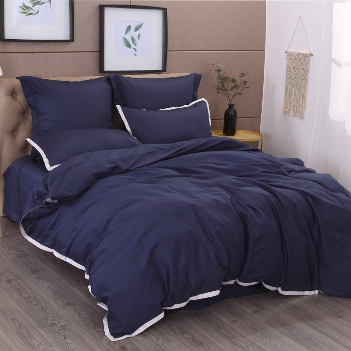 Джоконда (сапфир) Евро Комплект постельного белья сатин