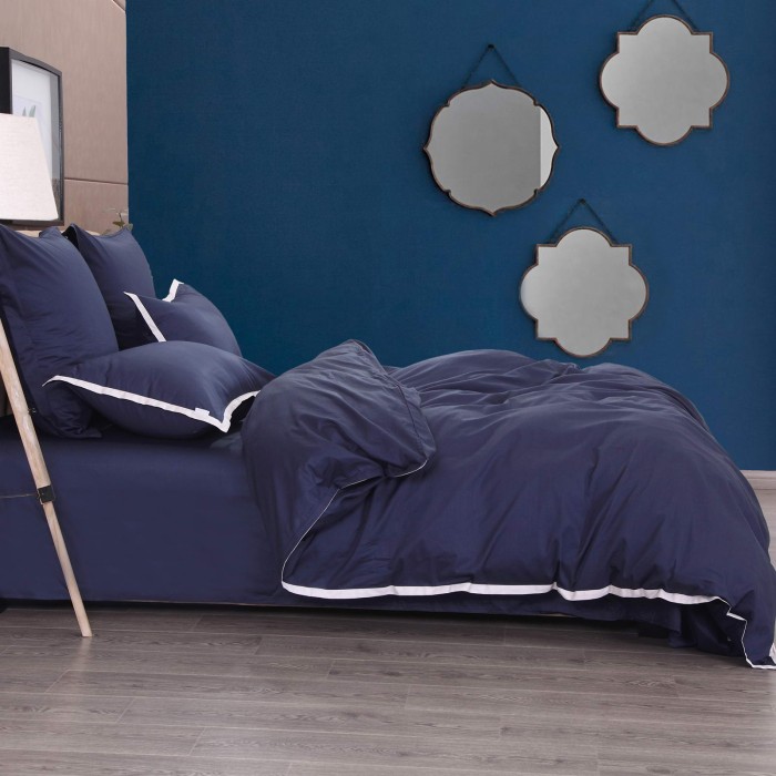 Джоконда (сапфир) Евро Комплект постельного белья сатин
