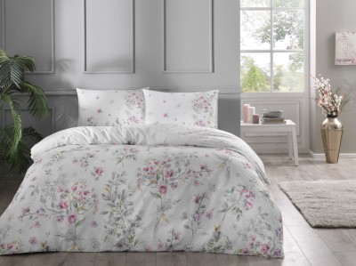 Постельное белье TAC RANFORCE GAVIN полуторное розовый