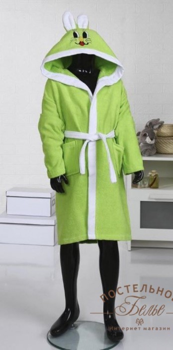 Халаты детские мультибренд Zaychik zelen-3/4 (98-104 см)