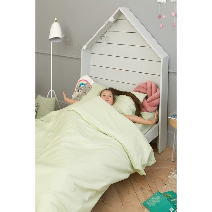 Детское постельное бельё Этель «Салатовая нежность» 1.5 сп, цвет зелёный, 143х215 см, 150х214 см, 50х70 см