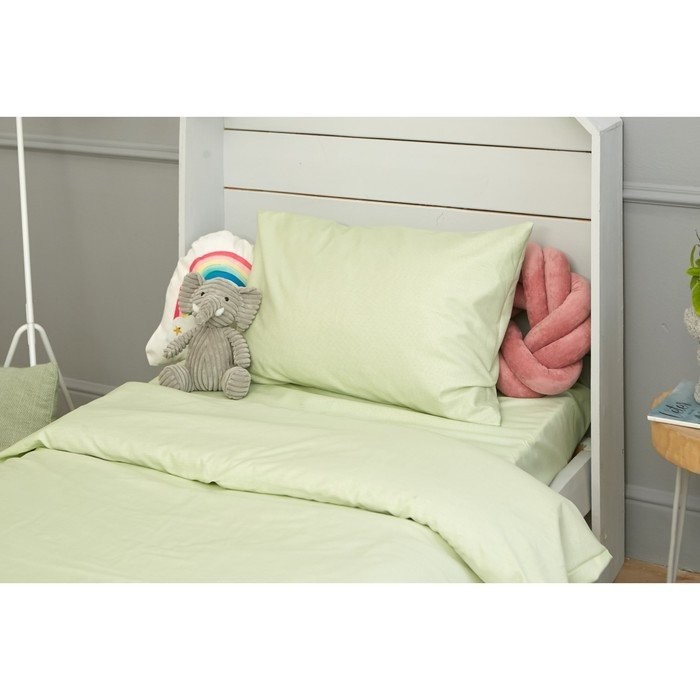 Детское постельное бельё Этель «Салатовая нежность» 1.5 сп, цвет зелёный, 143х215 см, 150х214 см, 50х70 см