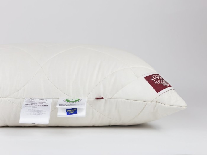 Подушка ORGANIC LINEN GRASS регулируемая 50х68