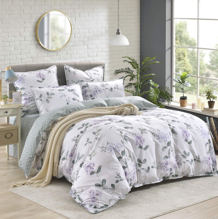 Нигина (зеленый) Комплект постельного белья сатин 7Е