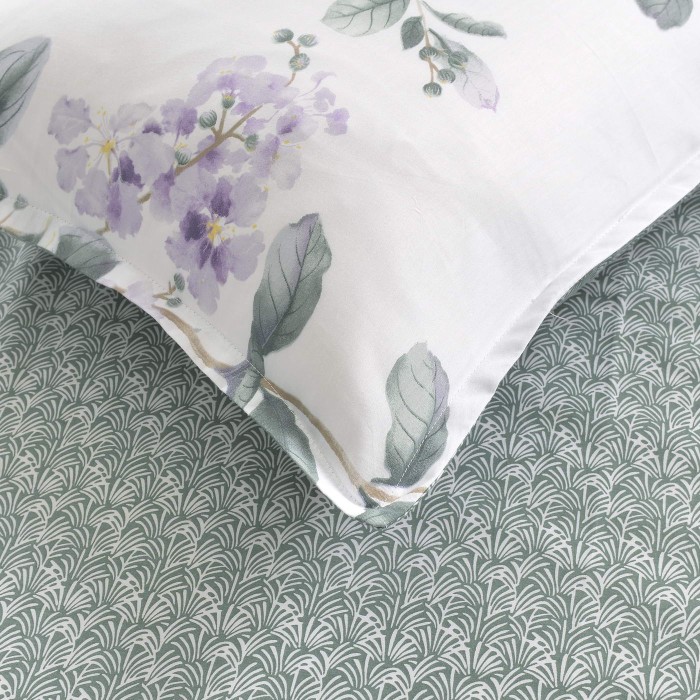 Нигина (зеленый) Комплект постельного белья сатин 7Е