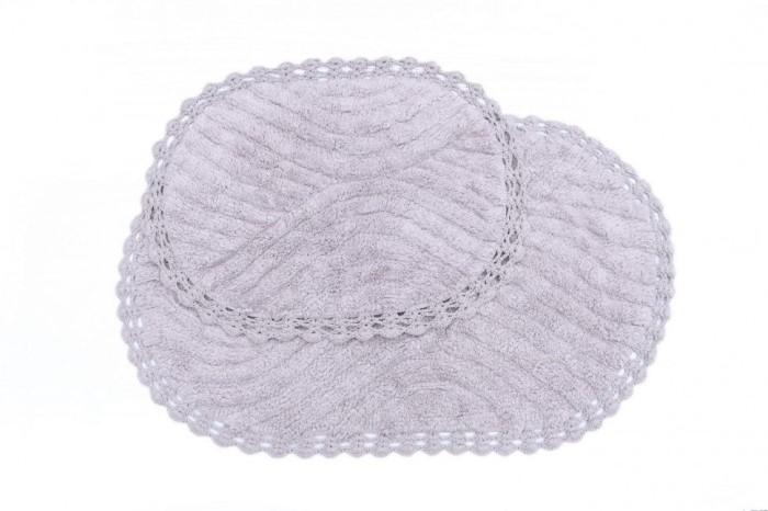 SIERRA (мокко) Набор ков. для ванной кружевной 60х100 и 50х70