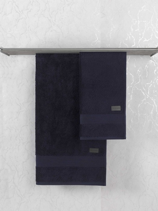 Carlos (синее) 70х140 Полотенце Махровое