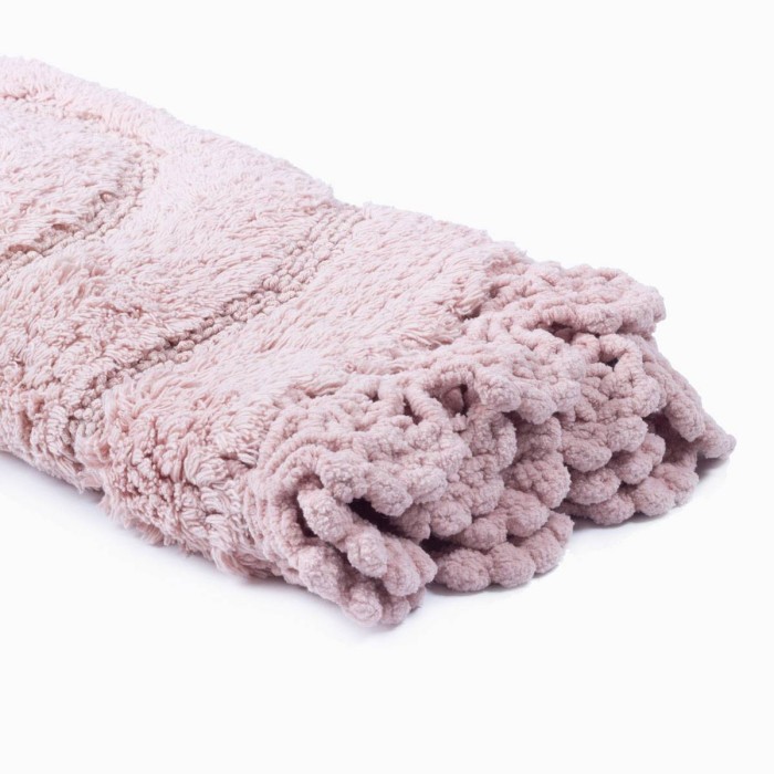 Коврик Arya С Гипюром 60Х100 2 Пр. Afro Розовый