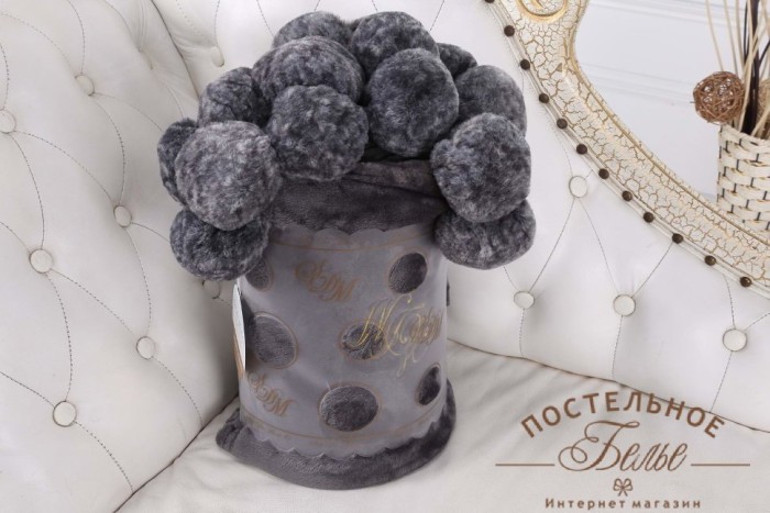 Bubble №4(темно-серый) Плед.220х230