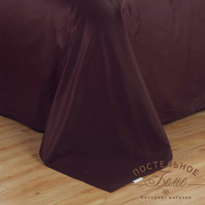 Джонатан (шоколад) Комплект постельного белья сатин Евро 4н