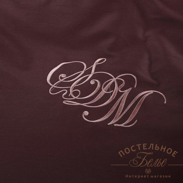 Джонатан (шоколад) Комплект постельного белья сатин Евро 4н