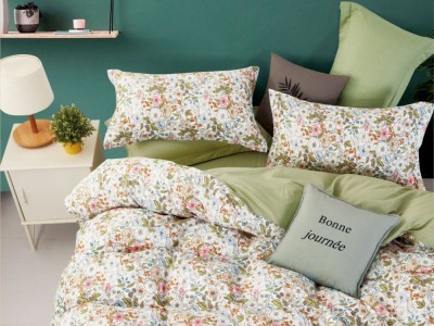 Постельное белье Asabella 1786-4S полуторное печатный сатин