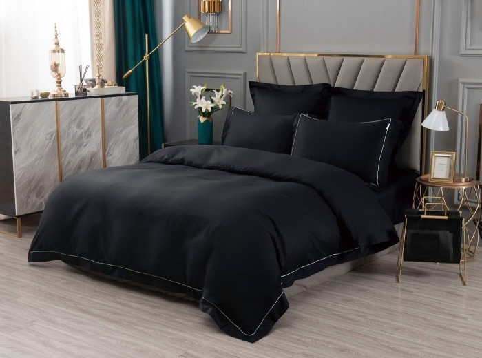 Дайкири (черная) 7Е Комплект постельного белья сатин