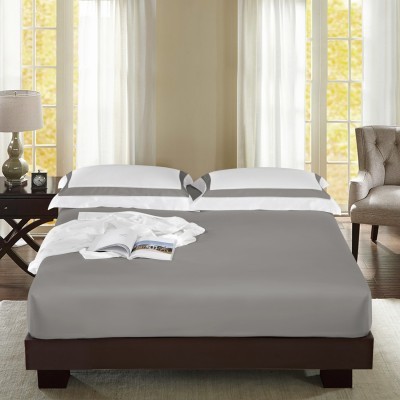 Простыня на резинке, 160х200 (темно-серый)