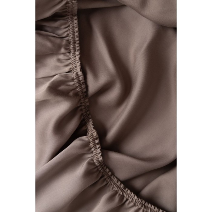 Простыня на резинке 180 х 200 х 40 Havana Brown Brilliant Grass