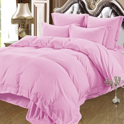 Луиза (розовая) Комплект постельного белья Жатка Евро 4н