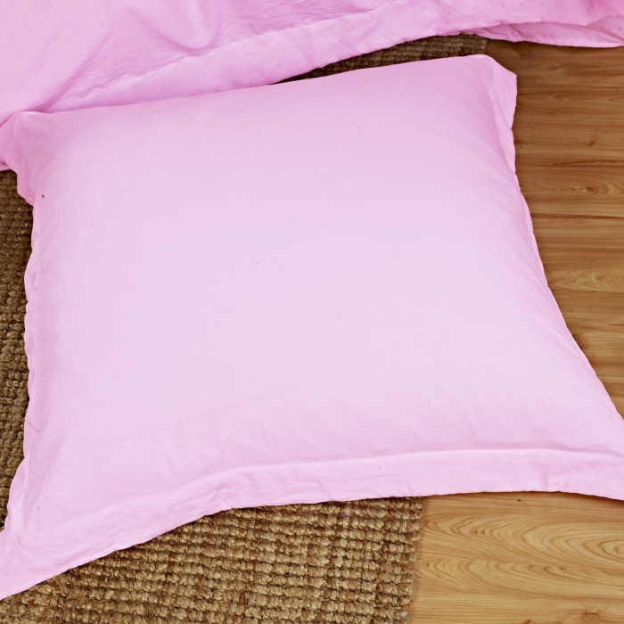 Луиза (розовая) Комплект постельного белья Жатка Евро 4н