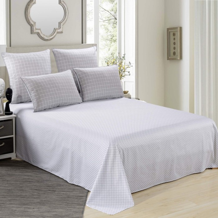 Джоффри (беж) Комплект постельного белья сатин Евро 4н