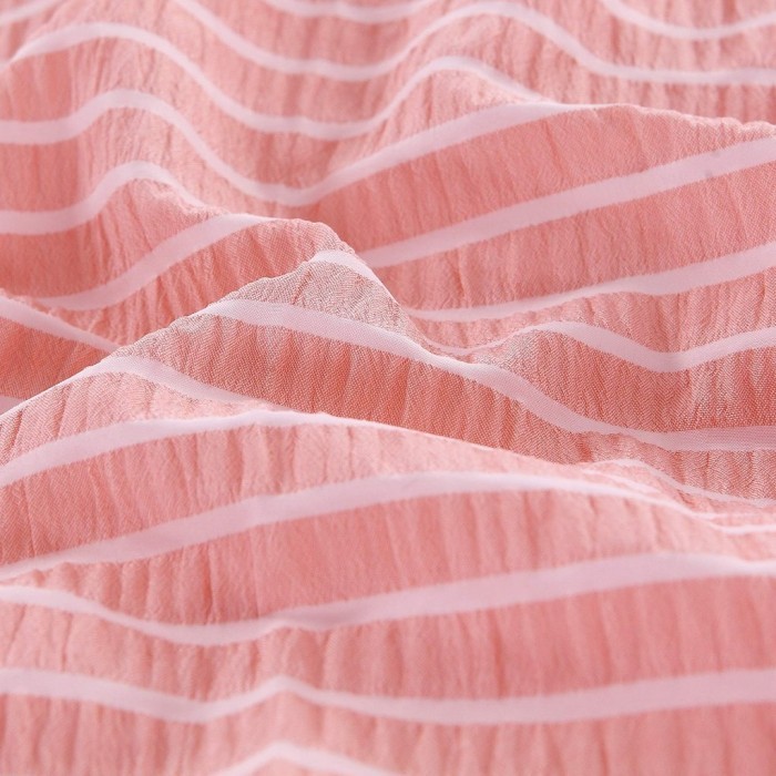 Мираж (персик) Комплект постельного белья жатка Евро 4н